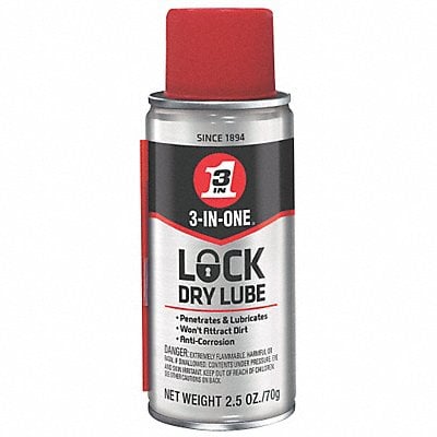 2.5 oz Aerosol Lock Dry Lubricant MPN:120077