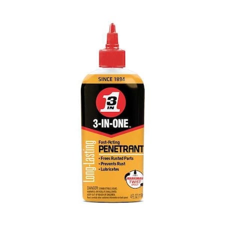 3 In One Oil 4 OZ. Penetrant Drip Oil MPN:120015