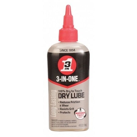 3 In One Oil 4 OZ. Dry Lube Drip Oil MPN:120022