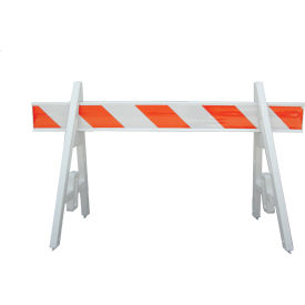 Plasticade Traffic Barricade A-Frame 6 Ft. With 1 Rail 200A6-EG