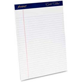 Ampad® Gold Fibre Quality Writing Pads Wide/Legal Rule (50) White 8.5 x 11 Sheets Dozen 20070******