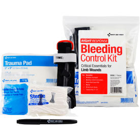 First Aid Only® Critical Essential Bleeding Control Kit 1-24 Persons 7 Pieces Plastic Case 91512