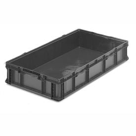 ORBIS Stakpak SO4822-7 Plastic Long Stacking Container 48 x 22-1/2 x 7-1/4 Gray SO4822-7GRAY