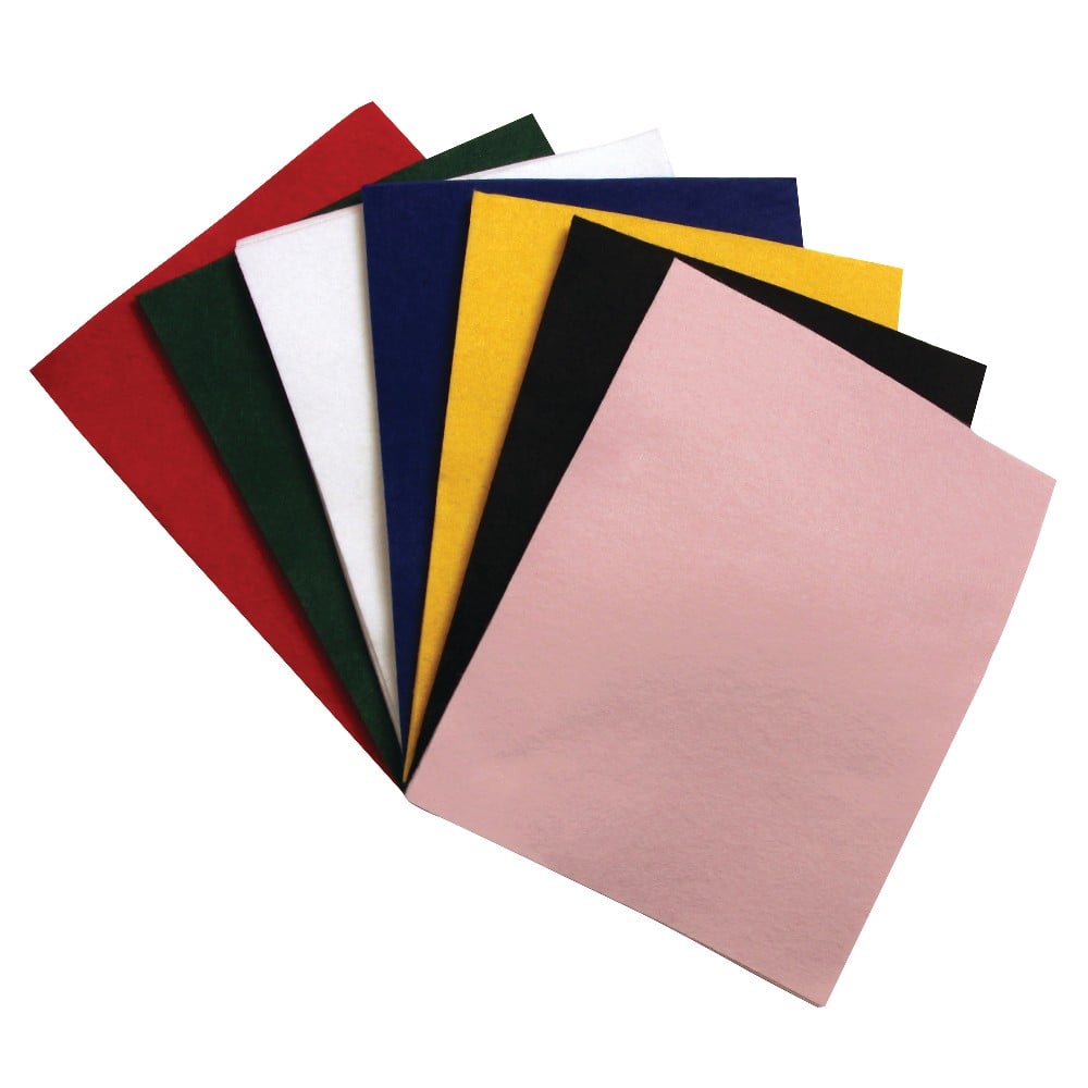 Creativity Street One Pound Felt Sheets - 30 Piece(s) - 9in x 12in - 30 / Pack - Assorted (Min Order Qty 5) MPN:3904