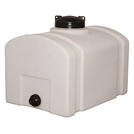RomoTech 16 Gallon Plastic Storage Tank 82123889 - Domed with Flat Bottom 82123889