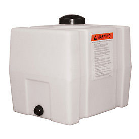 RomoTech 30 Gallon Plastic Storage Tank 82123909 - Square End with Flat Bottom 82123909