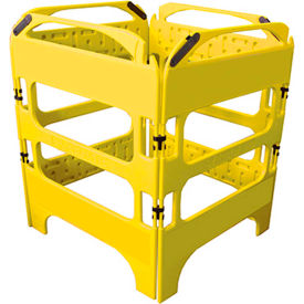 Plasticade CSP-SG-4KIT All Plastic Manhole Guard Nonconductive Yellow CSP-SG-4KIT-Y
