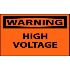 Machine Labels - Warning High Voltage W49AP