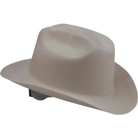 Jackson Safety® Western Outlaw Cowboy Style Hard Hat 4-Pt. Ratchet Suspension Gray 19525