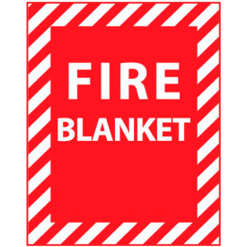 Fire Safety Sign - Fire Blanket - Plastic FBPR