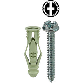 L.H.Dottie® Triple Grip Anchor Kit w/ Combo Hex Head Screw #12 101 Pieces TG12KHX