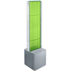 Global Approved 700728-GRE Two-Sided Pegboard Floor Display W/ Studio Base 14-1/2