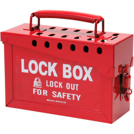 Brady® 65699 13 Lock Portable Metal Lock Box Steel 9