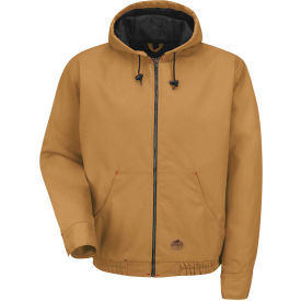 Red Kap® Blended Duck Zip Front Hooded Jacket Regular-M Brown Duck JD20 JD20BDRGM