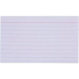 Universal® Ruled Index Cards 3 x 5 White 100/Pack 47210
