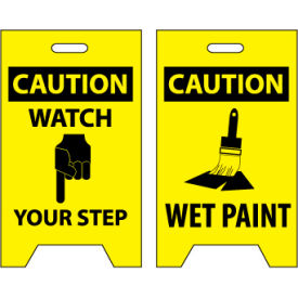 Floor Sign - Caution Watch Your Step Wet Paint FS2