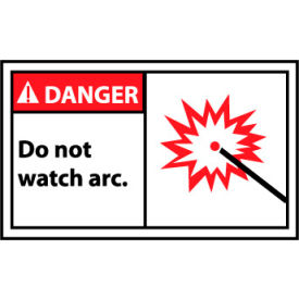 Graphic Machine Labels - Danger Do Not Watch Arc DGA12AP