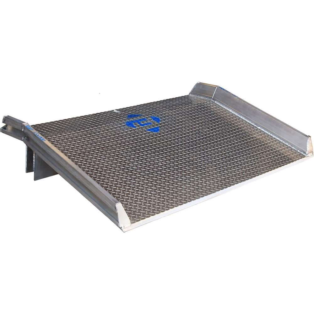 Dock Plates & Boards, Load Capacity: 15000 , Material: Aluminum , Overall Length: 36.00 , Overall Width: 72 , Side Rail Height: 3.375in  MPN:15ATD7236