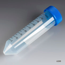 Centrifuge Tube 50mL Attached Blue Flat Top Screw Cap PP Sterile 500/Pack 6289