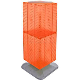 Global Approved 701435-ORG 4-Sided Interlocking Pegboard Floor Display 14