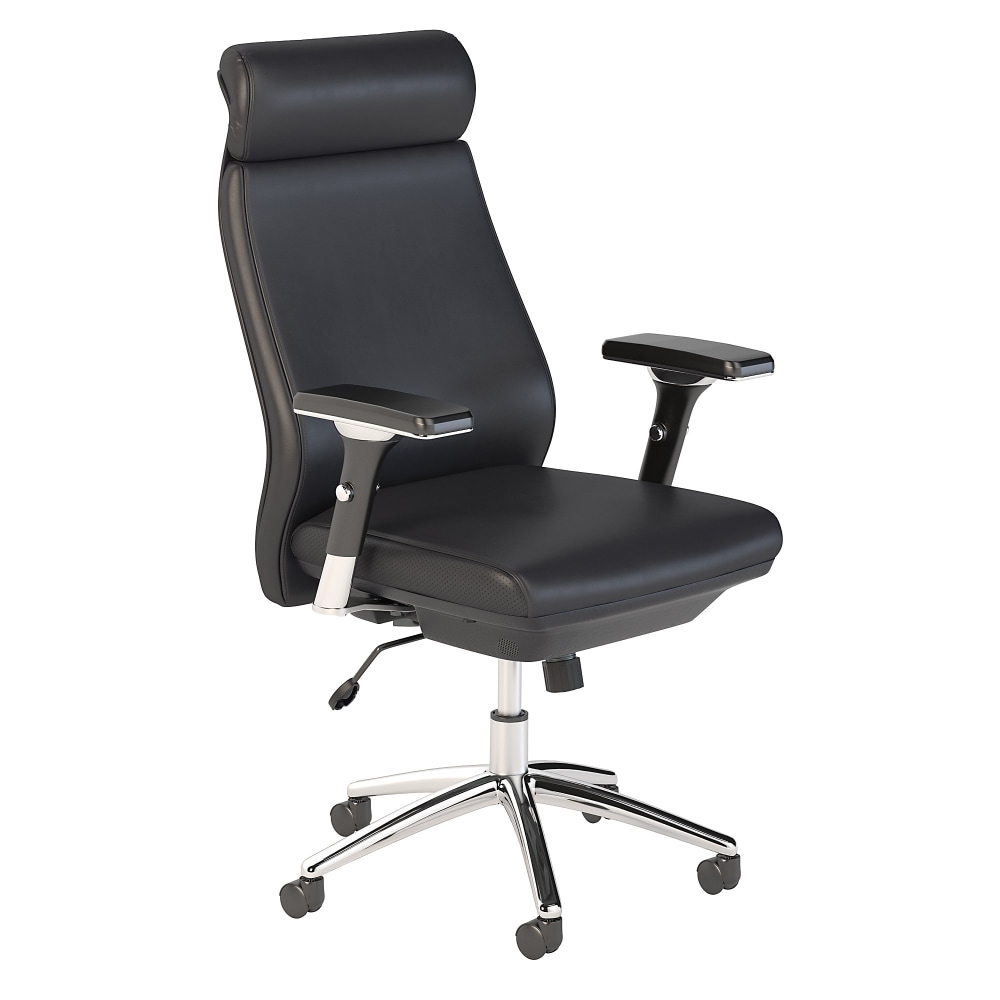 Bush Business Furniture Metropolis Ergonomic Bonded Leather High-Back Office Chair, Black, Standard Delivery MPN:CH1601BLL-03