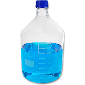 Benchmark Scientific Hybex™ Media Storage Glass Bottle w/ Blue Cap 5L Capacity B3000-5L