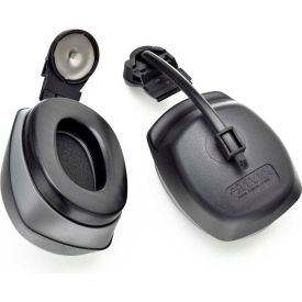 Elvex® QuickSnap™ Cap Mounted Earmuff Dielectric NRR 27 dB Gray/Black WELHM6093