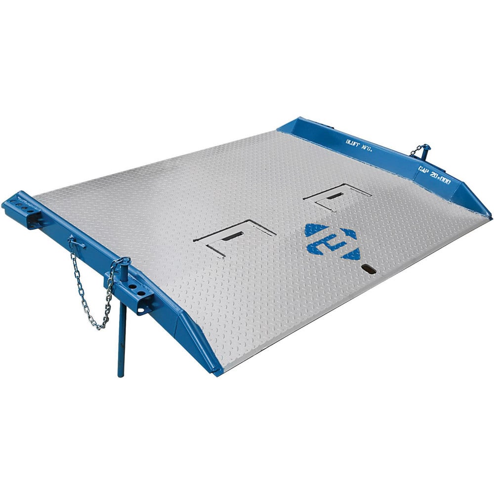 Dock Plates & Boards, Load Capacity: 20000 , Material: Steel , Overall Length: 48.00 , Overall Width: 66 , Side Rail Height: 4in  MPN:20T6648