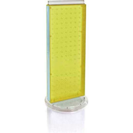 Global Approved 700508-YEL Revolving Pegboard Countertop Display Unit 8