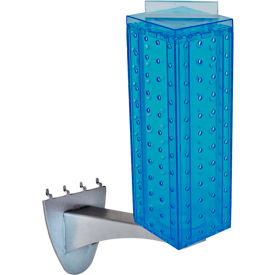 Global Approved 700231-BLU Four-sided Pegboard Tower W/ Extension 4