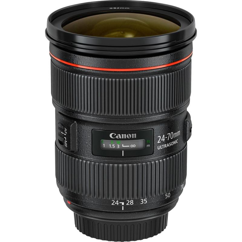 Canon - 24 mm to 70 mm - f/22 - f/2.8 - Zoom Lens for Canon EF/EF-S - 82 mm Attachment - 2.9x Optical Zoom - USM - 3.5in Diameter MPN:5175B002