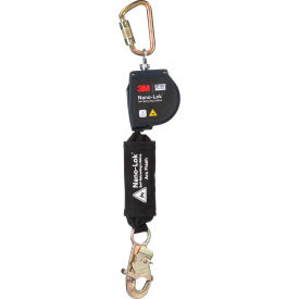 3M DBI-SALA Nano-Lok Arc Flash Self-Retracting Lifeline with Carabiner Web & Steel Snap Hook 8'L 7100325445
