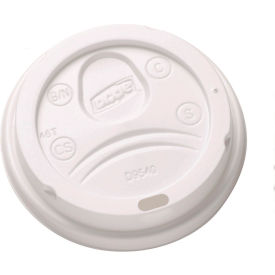 Dixie® Sip-Through Dome Hot Drink Lids Fits 10 oz. Cups White 100/Pack 10 Packs/Carton DXEDL9540CT