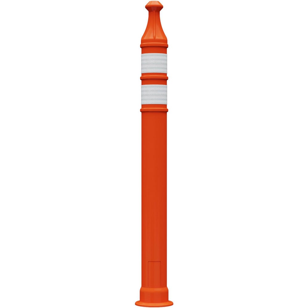 Traffic Barrels, Delineators & Posts, Delineator Type: Trim Line Channelizer , Material: Plastic , Reflective Bands: Yes , Reflective: Yes , Base Needed: No  MPN:7442-LD-O-3-HIP