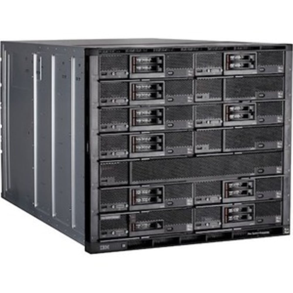 Lenovo Flex System Enterprise Chassis - Rack-mountable - 10U - 2 x 2500 W - Power Supply Installed - 6 x Fan(s) Supported - 10x Slot(s) - 2 x USB(s) MPN:8721A1U
