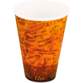 Dart® Fusion Escape Foam Hot/Cold Cups 12 oz. Capacity Brown/Black 1000/Carton 12U16ESC