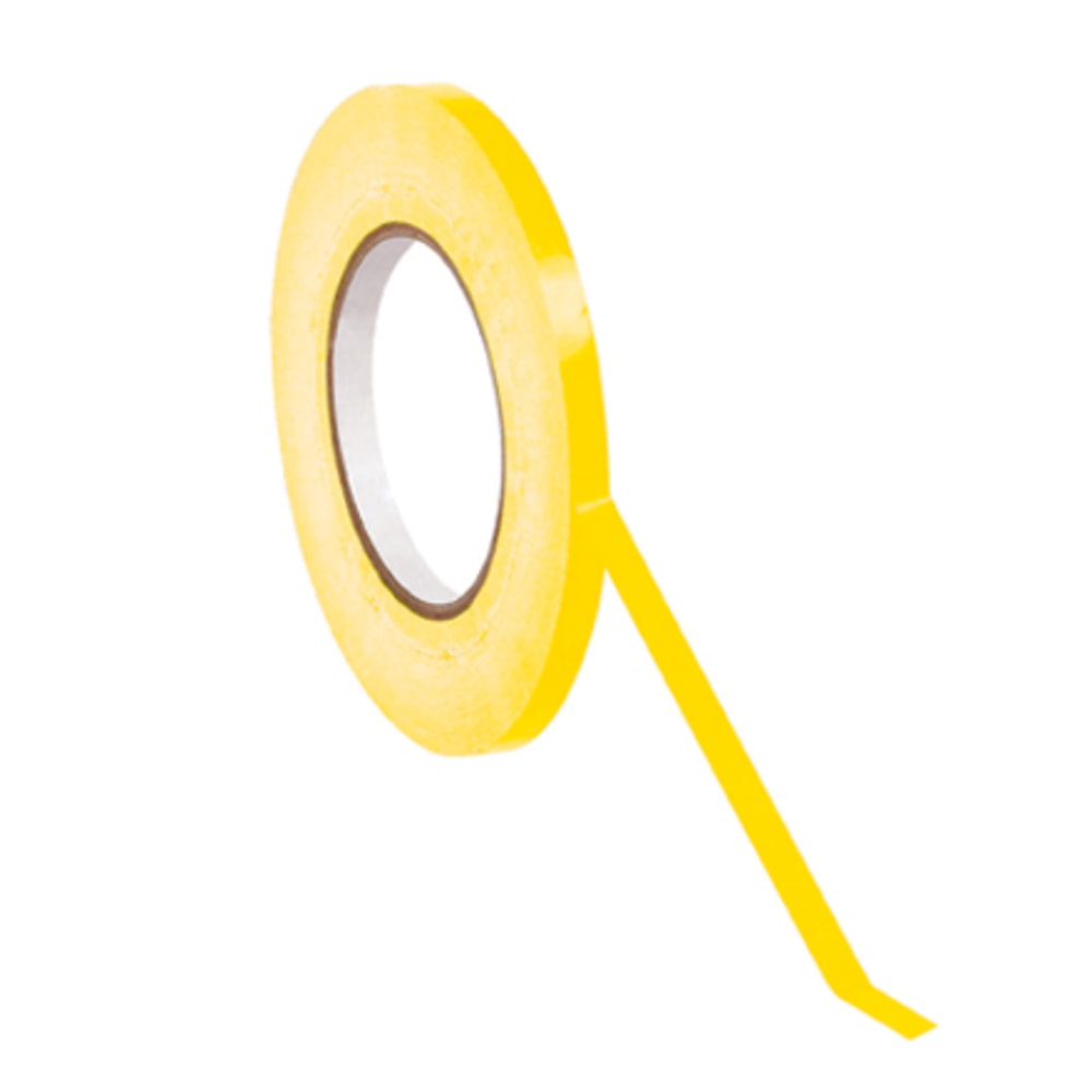 Office Depot Brand Bag Tape, 3/8in x 180 yds., Yellow, Case of 16 MPN:T96202416PKY