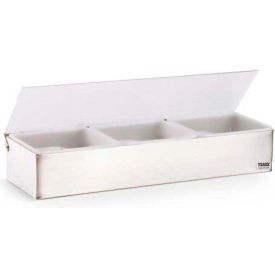Vollrath® Traex Kondi-Keeper Stainless Steel Condiment Dispensers 4705 W/ Standard Lid 3 Insert 4705