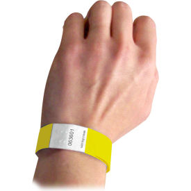 C-Line Products DuPont Tyvek Security Wristbands Yellow 100/PK 89106