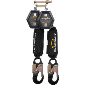 Guardian® CR5 Dual Web Personal Self-Retracting Lifeline Aluminum Snap Hook 11'L 4200076