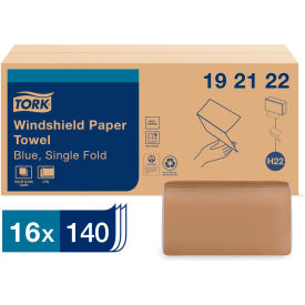 Tork® Windshield Towel 9-1/8 x 10-1/4 Blue 140/Pack 16 Packs/Carton - 192122 192122