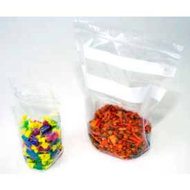Reclosable Stand Up Pouches W/ Write On Strip 1 Qt. 7