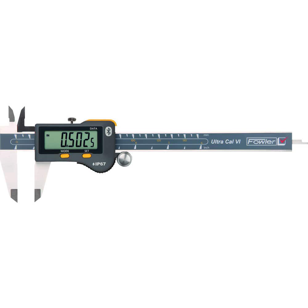 Electronic Calipers; Maximum Measurement (Decimal Inch): 8 ; Maximum Measurement (mm): 200 ; Measurement Range: 0in to 8in, 0mm to 200mm ; Resolution: ±0.0005in, ±0.01mm ; Accuracy: ±0.0012in, ±0.03mm ; Data Output: Yes MPN:54-100-168-0
