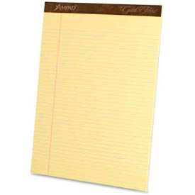 Ampad® Gold Fibre Quality Writing Pads Wide/Legal Rule (50) Yellow 8.5 x 11 Sheets Dozen 20020******