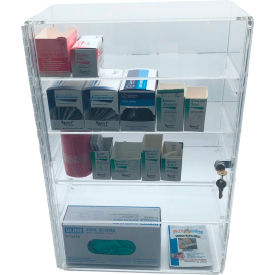 Omnimed Medical Storage Wall Cabinet with 2 Shelves Keyed Differently 16-1/4