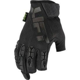 Lift Safety Framed Fingerless Work Gloves Size Medium 1 Pair Black GFD-17KKM