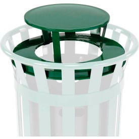 GoVets™ Steel Rain Bonnet Lid For 24 Gallon Trash Can Green CP784260
