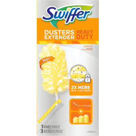 Swiffer® Heavy Duty Dusters w/Extendable Handle Up to 3 ft 1 Handle & 3 Dusters/Kit 6 Kits PAG82074