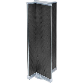 Global Approved 700420-BLK Pinwheel Pegboard Display 16