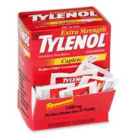 Tylenol Extra Strength Caplet Minor Aches Pains 50/BX MCL44910